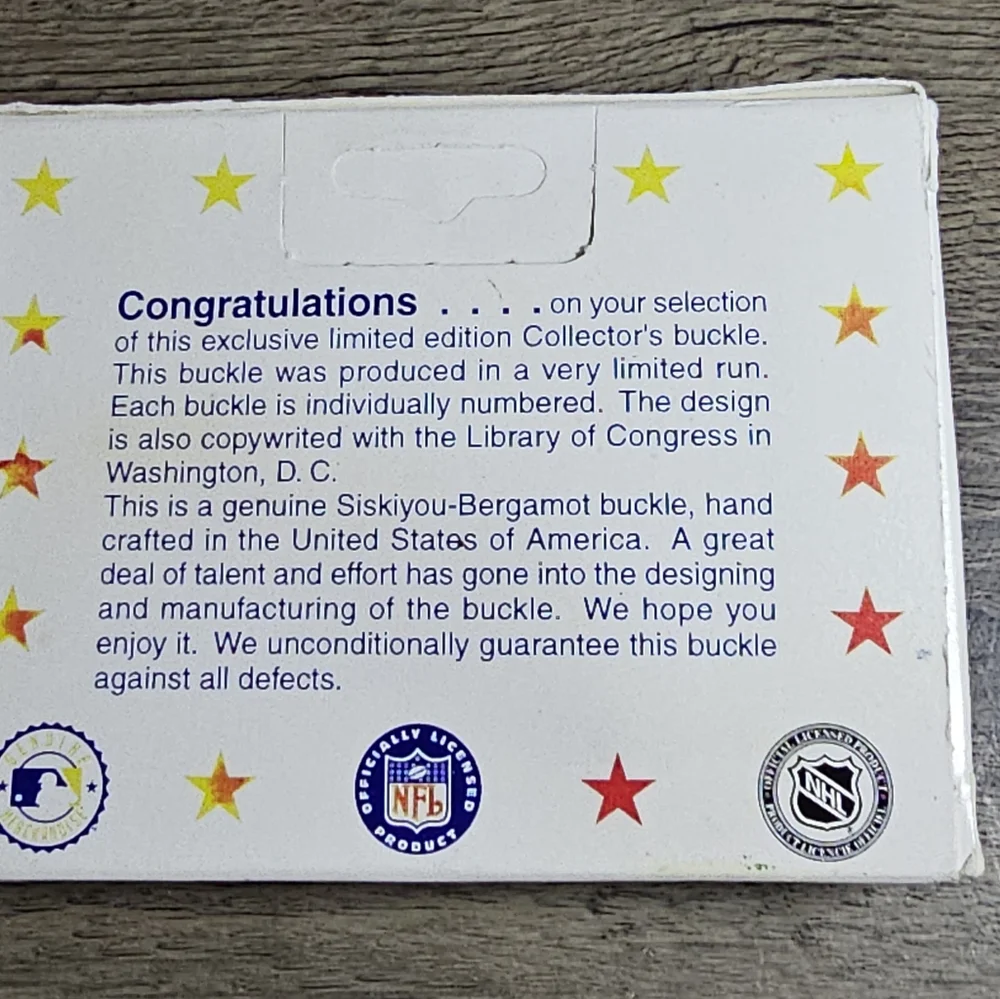 New York Yankees 1998‎ World Champions Pewter Limited Edition Belt Buckle #295